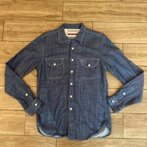 WP Standard vintage style chambray shirt Large USA made slim